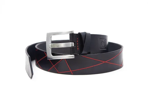 Pánský kožený opasek Stripe