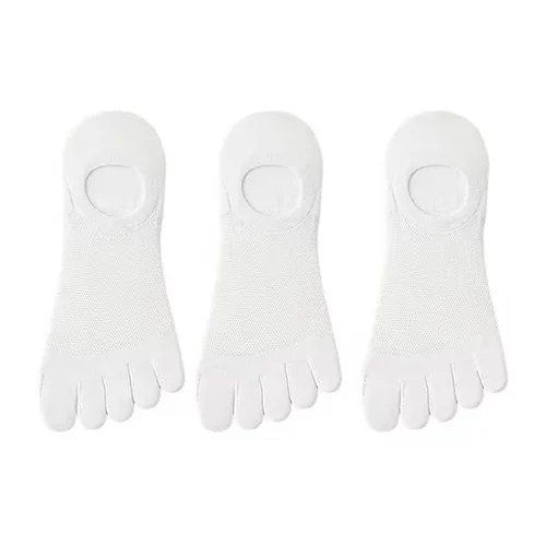 Prstové ponožky bílé