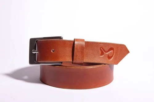 Men's leather belt Bennett COGNAK