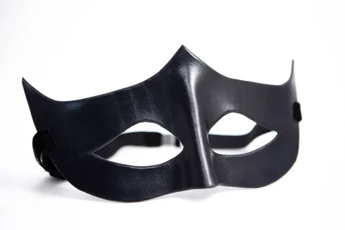 Kožená maska Sensual BLACK