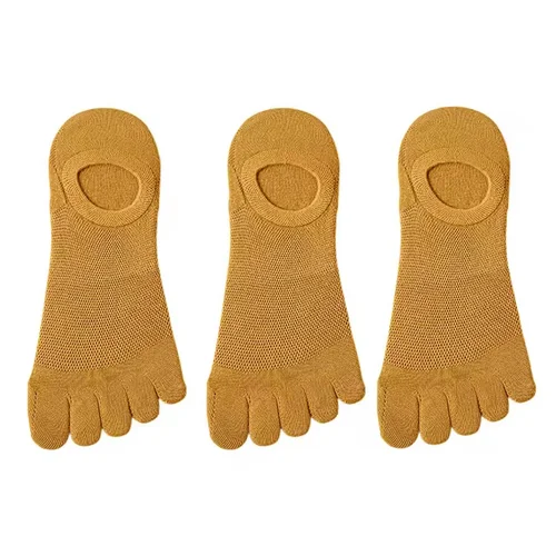 Prstové ponožky žluté