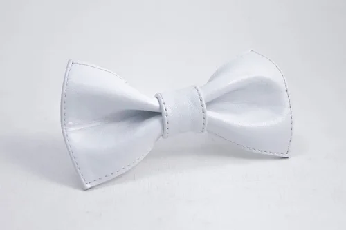 Jenon Leather kožený motýlek WHITE