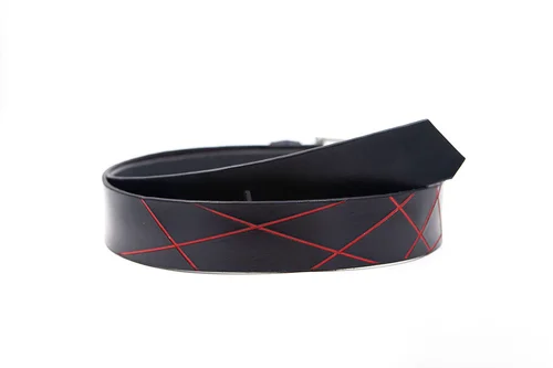 Pánský kožený opasek Stripe