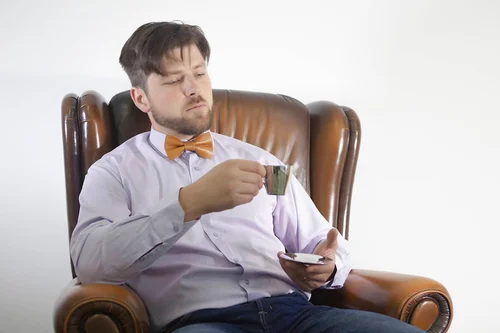 Jenon Leather kožený motýlek WHISKY