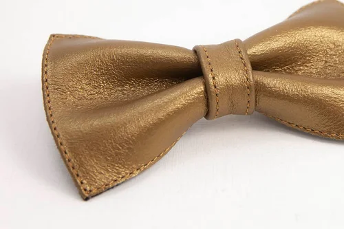 Jenon Leather kožený motýlek GOLD