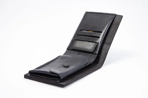 Kožená peněženka Leather Cash BLACK