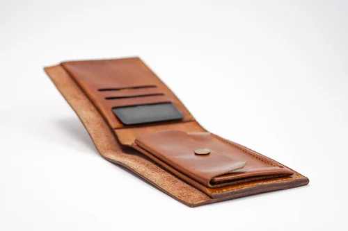 Kožená peněženka Leather Cash BROWN