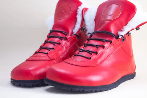 Jenon leather Snowflake RED